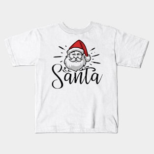 Cute Santa quotes design Kids T-Shirt